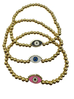 Eye Lash Beaded Bracelet