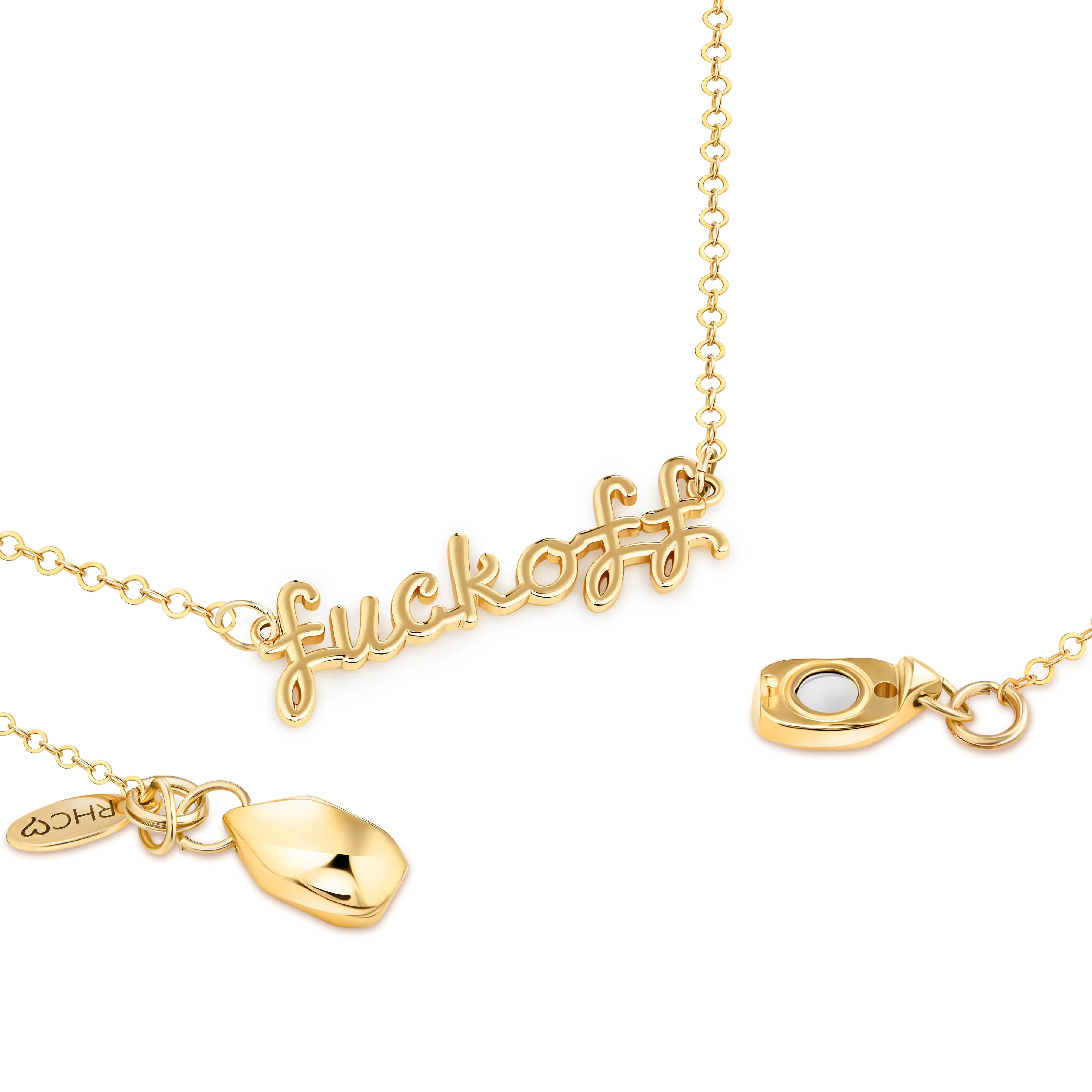 F**K Off Necklace (Gold and Silver)