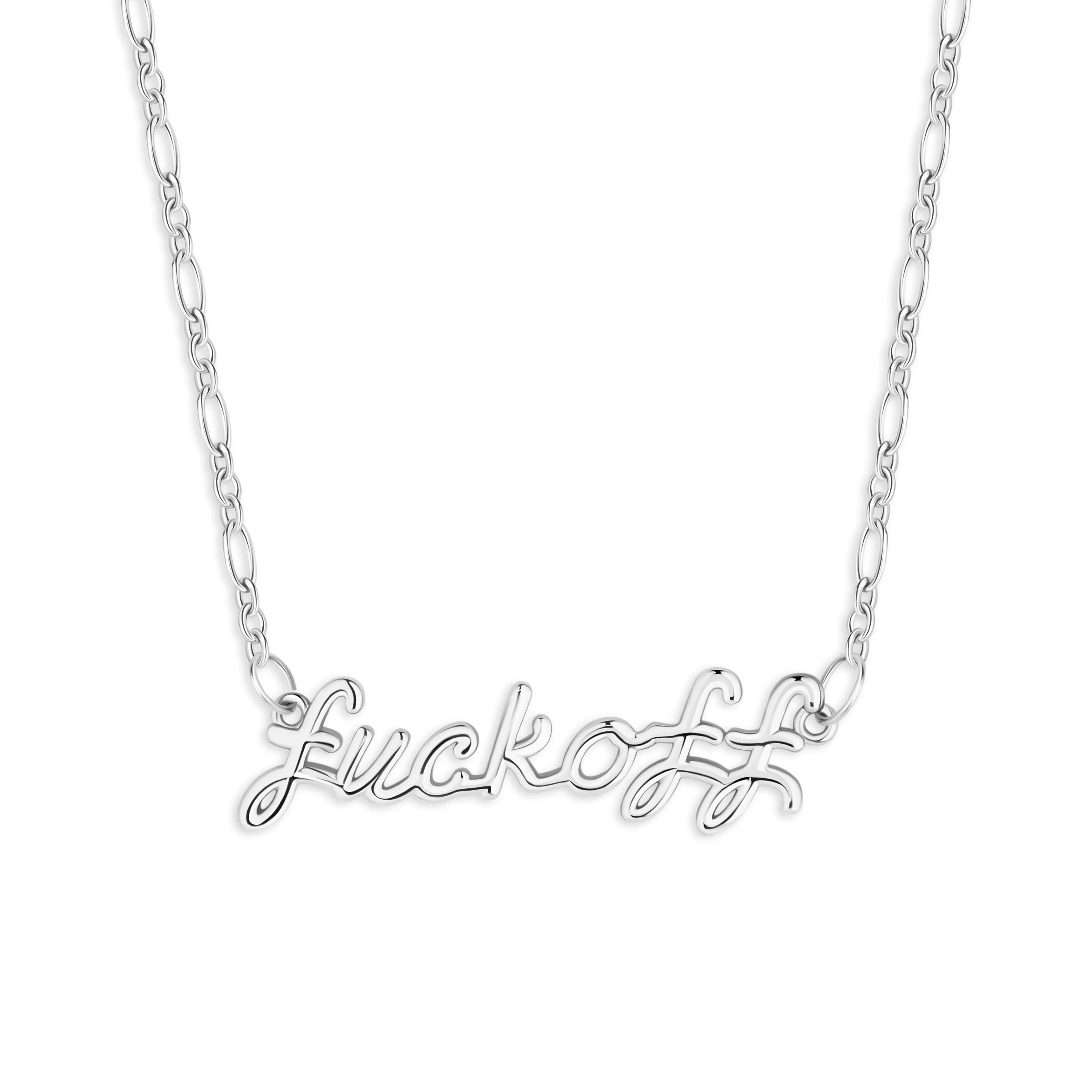 F**K Off Necklace (Gold and Silver)