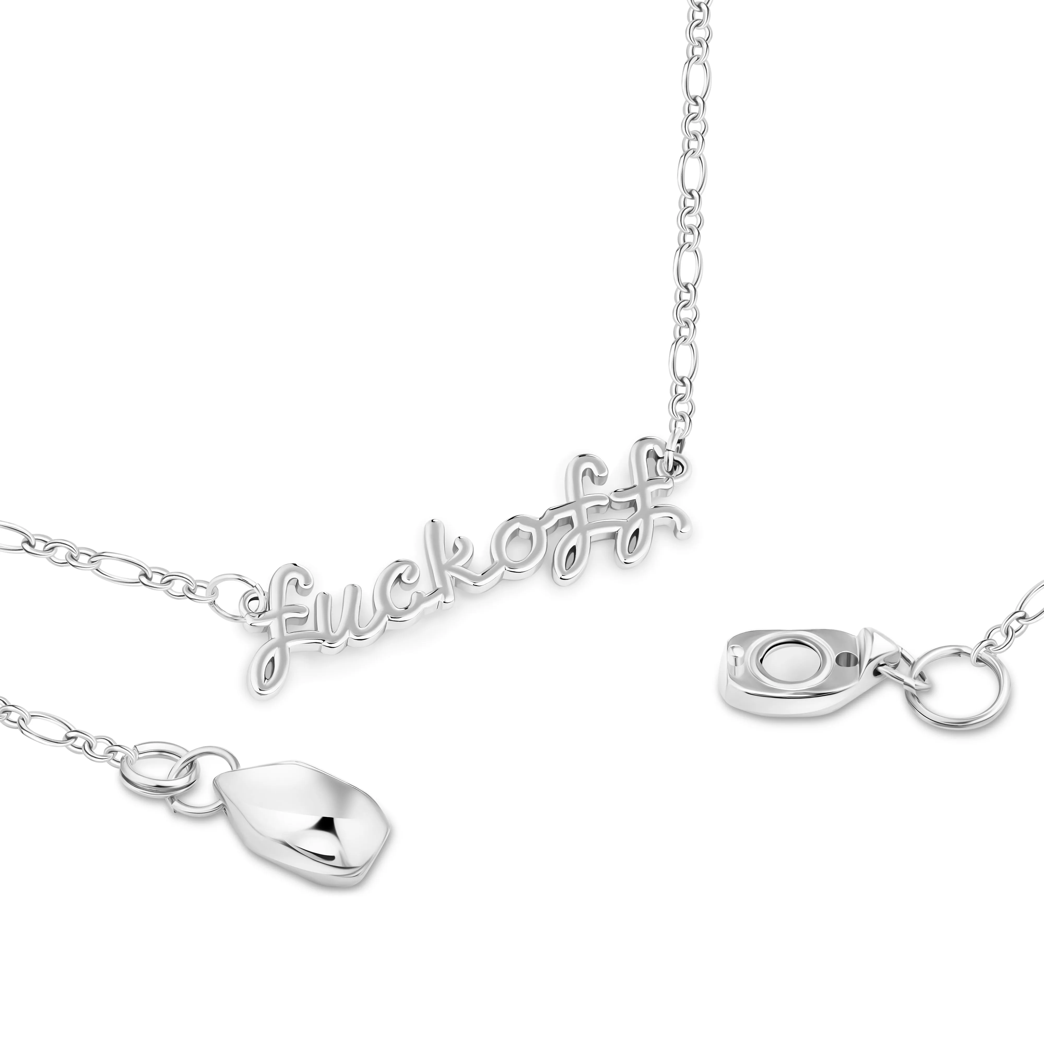 F**K Off Necklace (Gold and Silver)