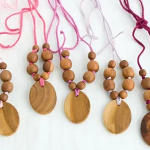 FrejaToys Shades of Pink Nursing Necklaces