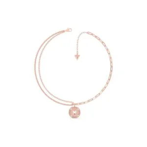 From Guess With Love 15-17" Chain 20mm Rose Gold Necklace UBN70002