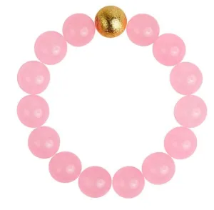 Georgia Pink Quartz Beaded Bracelet
