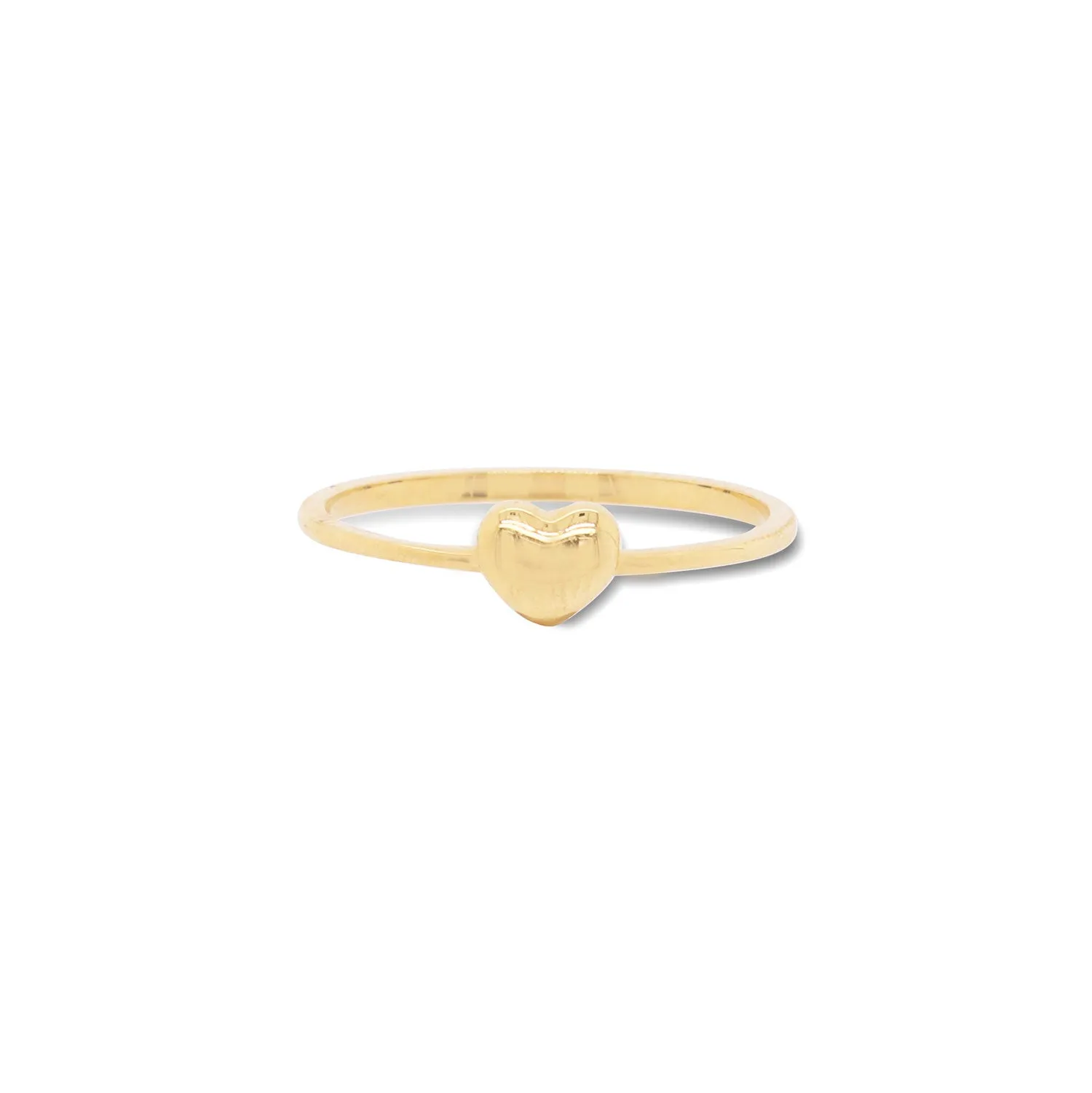 Gold Puffy Heart Ring
