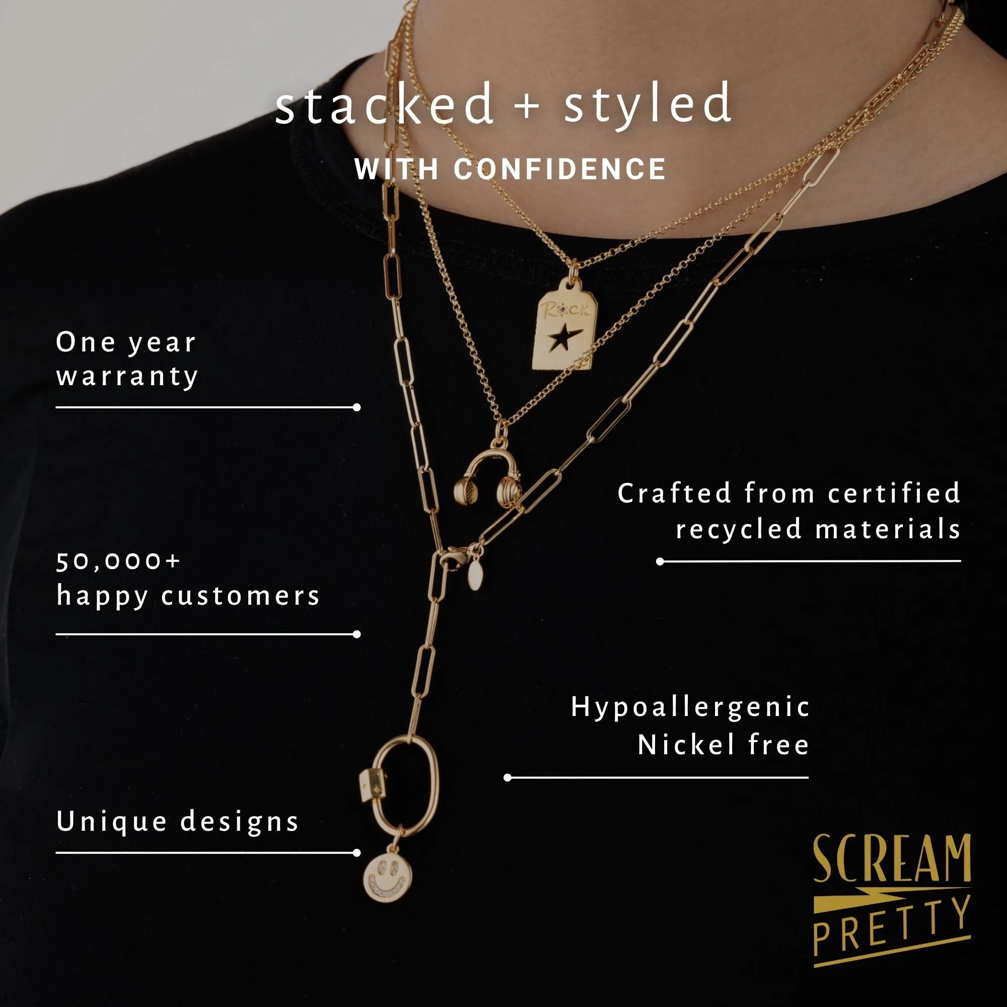 Gold Slim Classic Tennis Chain Necklace