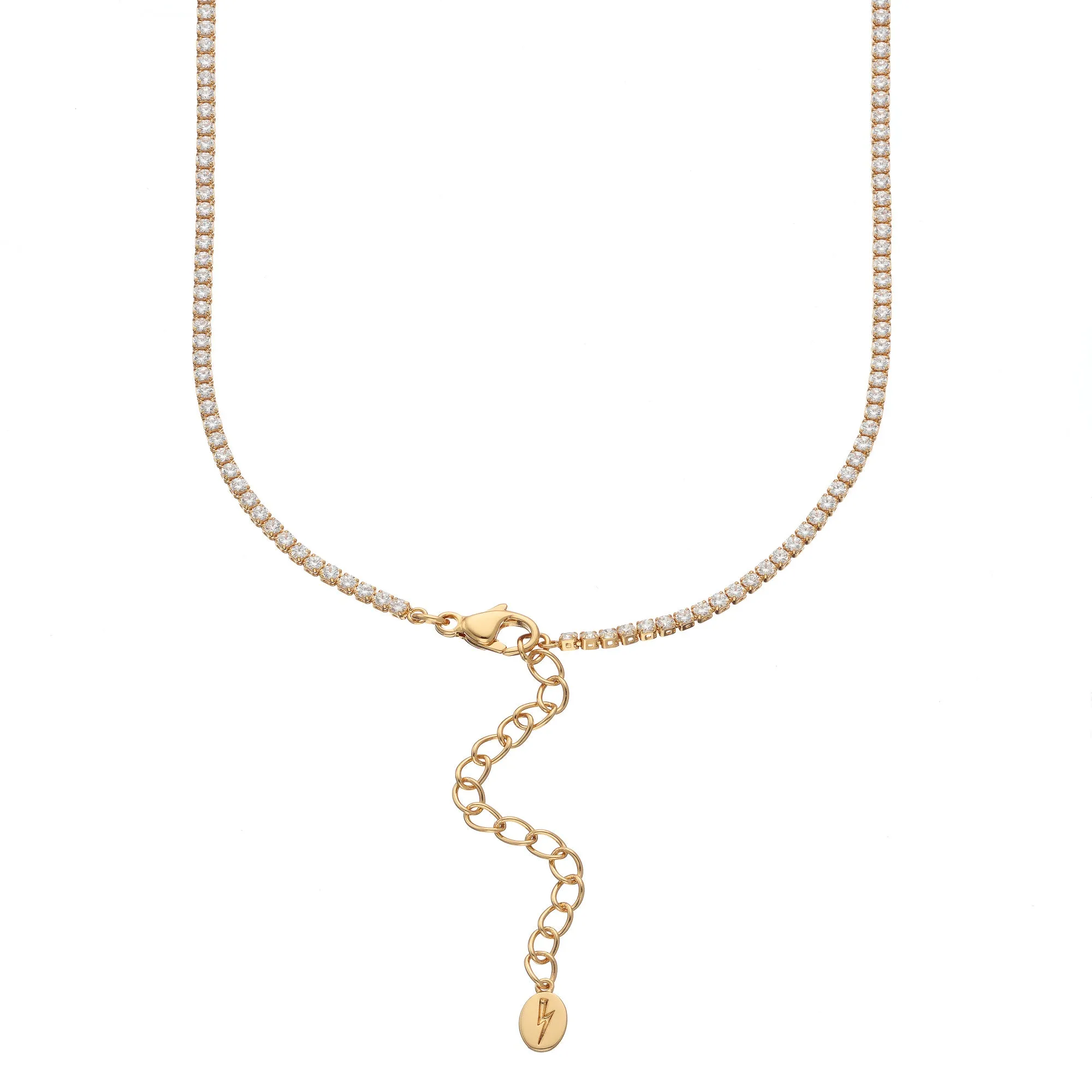 Gold Slim Classic Tennis Chain Necklace
