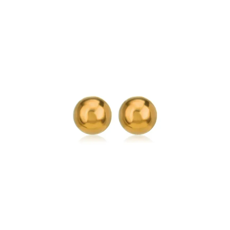Golden Ball Studs Set (4 pairs)