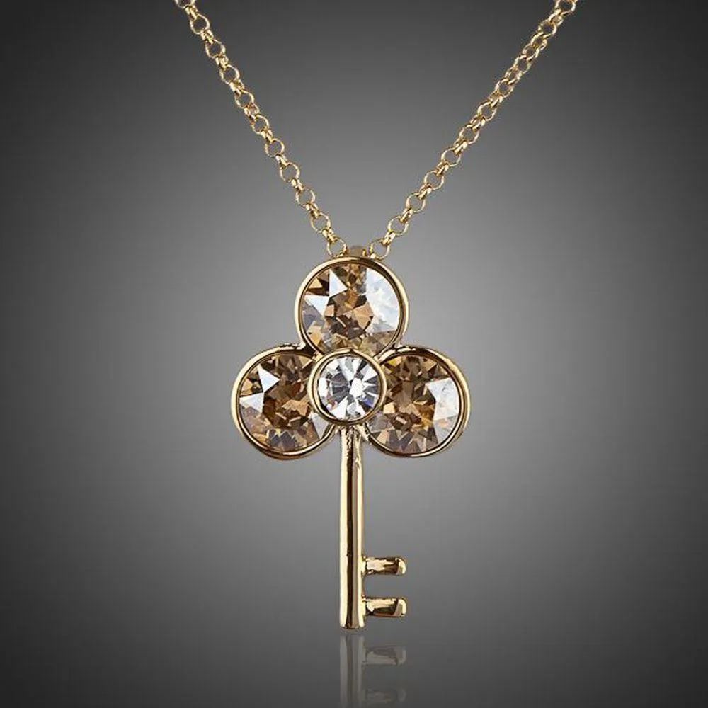 Golden Key Pendant Necklace KPN0044