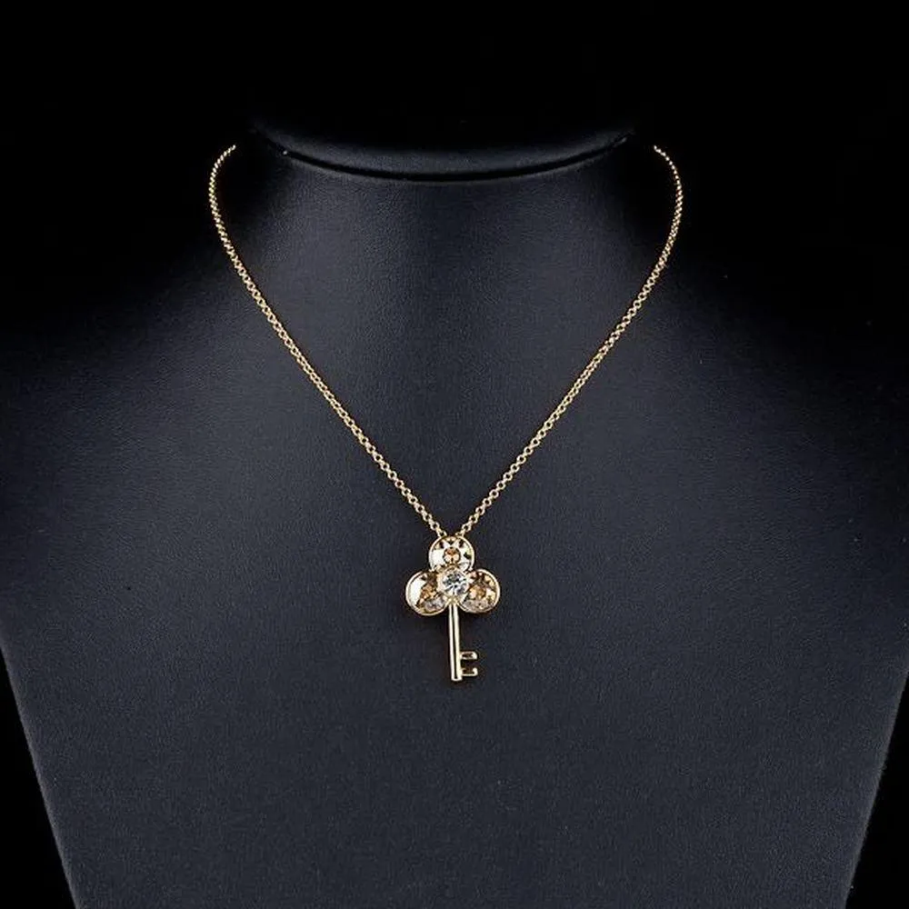 Golden Key Pendant Necklace KPN0044