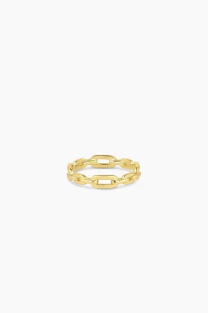 Gorjana Parker Link Ring in Gold - Size 8