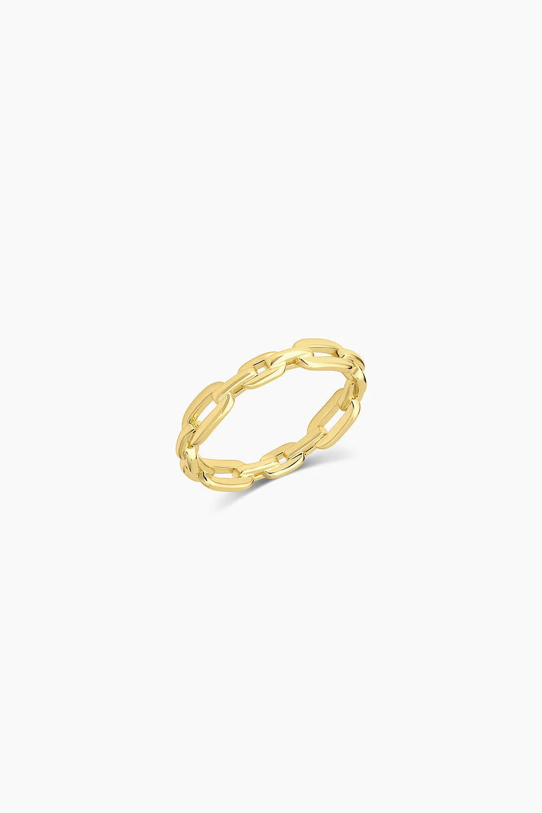 Gorjana Parker Link Ring in Gold - Size 8