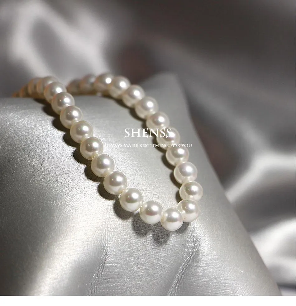 Graceful Silver 925 Pearl Necklace - Best Online Prices by Jewellery Supermarket