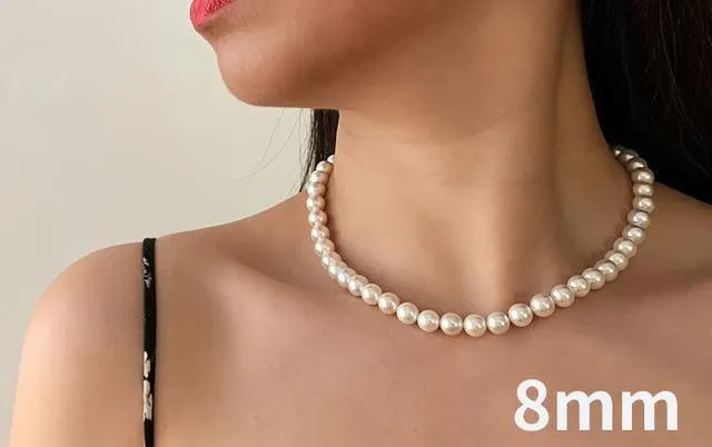 Graceful Silver 925 Pearl Necklace - Best Online Prices by Jewellery Supermarket
