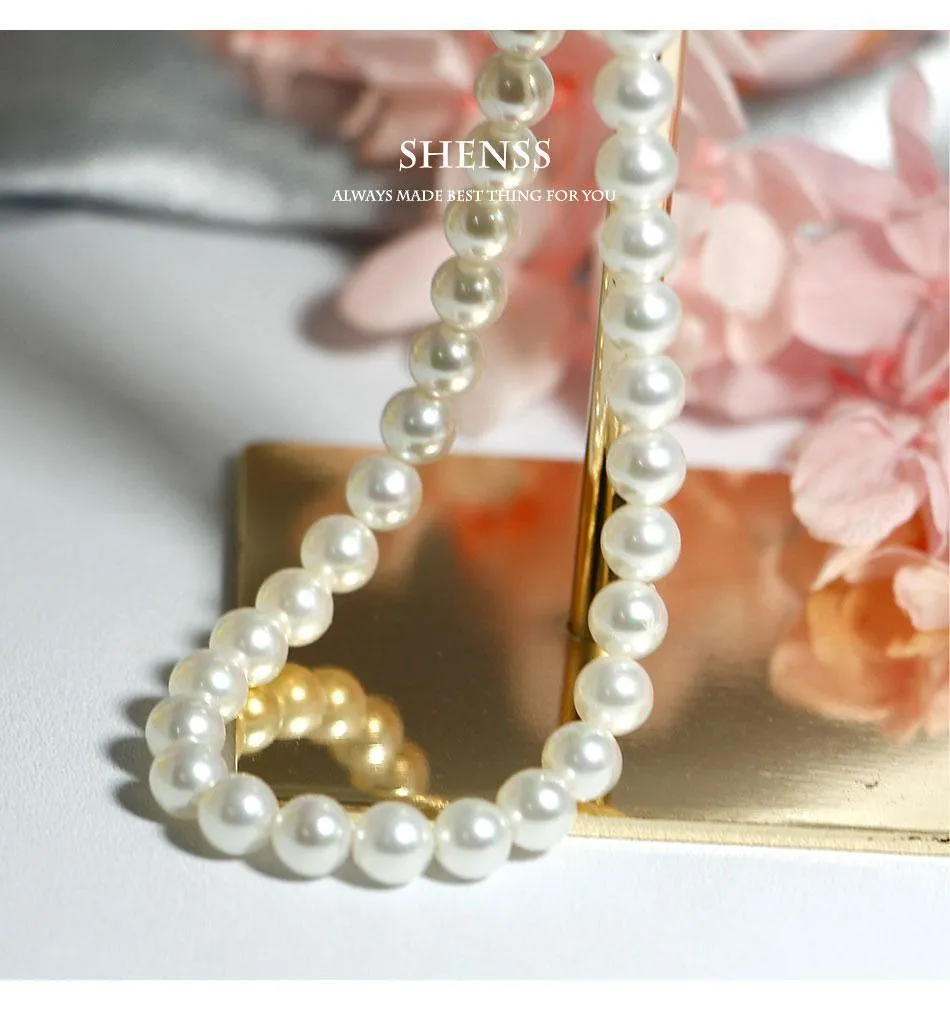 Graceful Silver 925 Pearl Necklace - Best Online Prices by Jewellery Supermarket