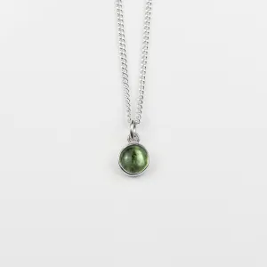 Green Tourmaline Single Gemstone Pendant