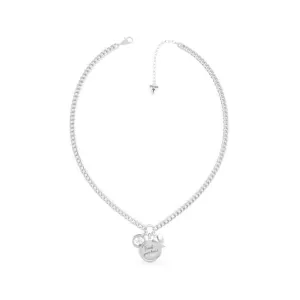 Guess My Feelings 16-18" Trust Your Heart Charm Silver Necklace UBN70038