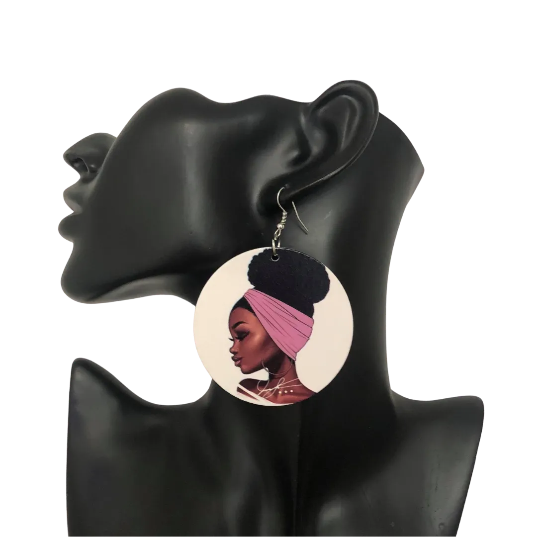 Headwrap Puff Chic Earrings