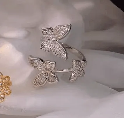 High-Grade Copper Butterfly Ring