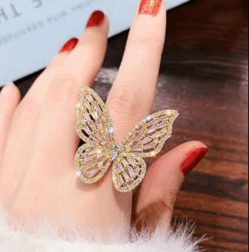 High-Grade Copper Butterfly Ring
