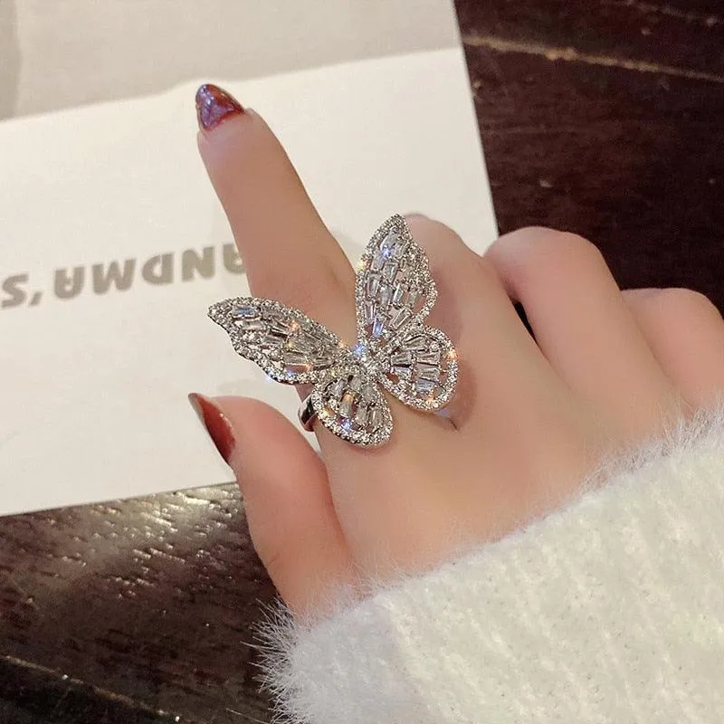 High-Grade Copper Butterfly Ring