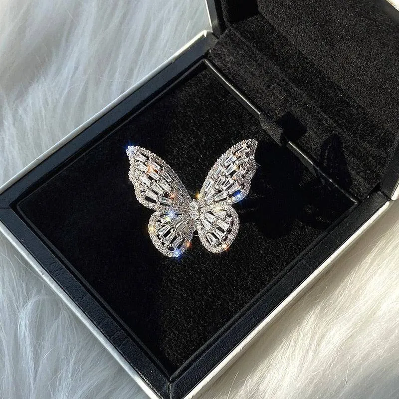 High-Grade Copper Butterfly Ring