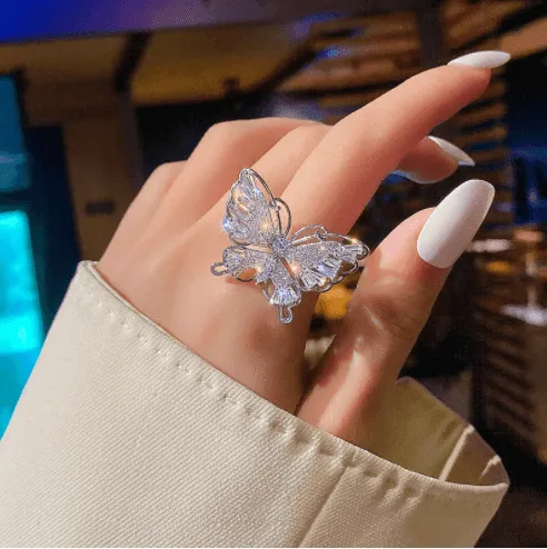 High-Grade Copper Butterfly Ring