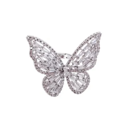 High-Grade Copper Butterfly Ring