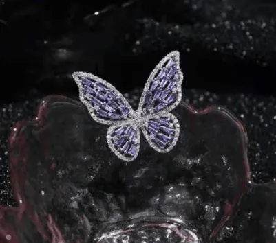 High-Grade Copper Butterfly Ring