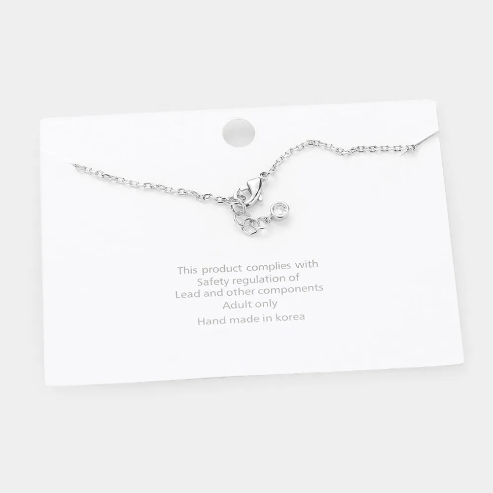iLLASPARKZ -I- White Gold Dipped Metal Monogram Charm Bracelet