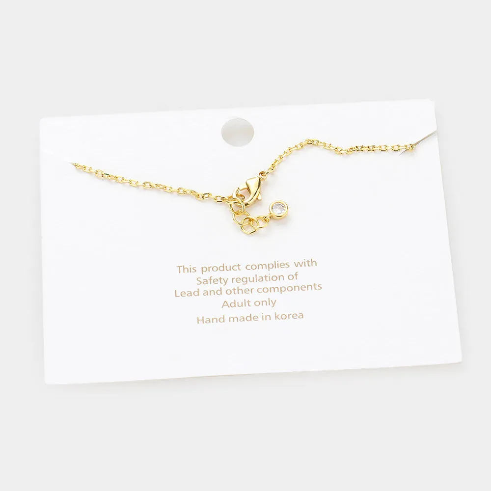 iLLASPARKZ -Y- Gold Dipped Metal Monogram Charm Bracelet