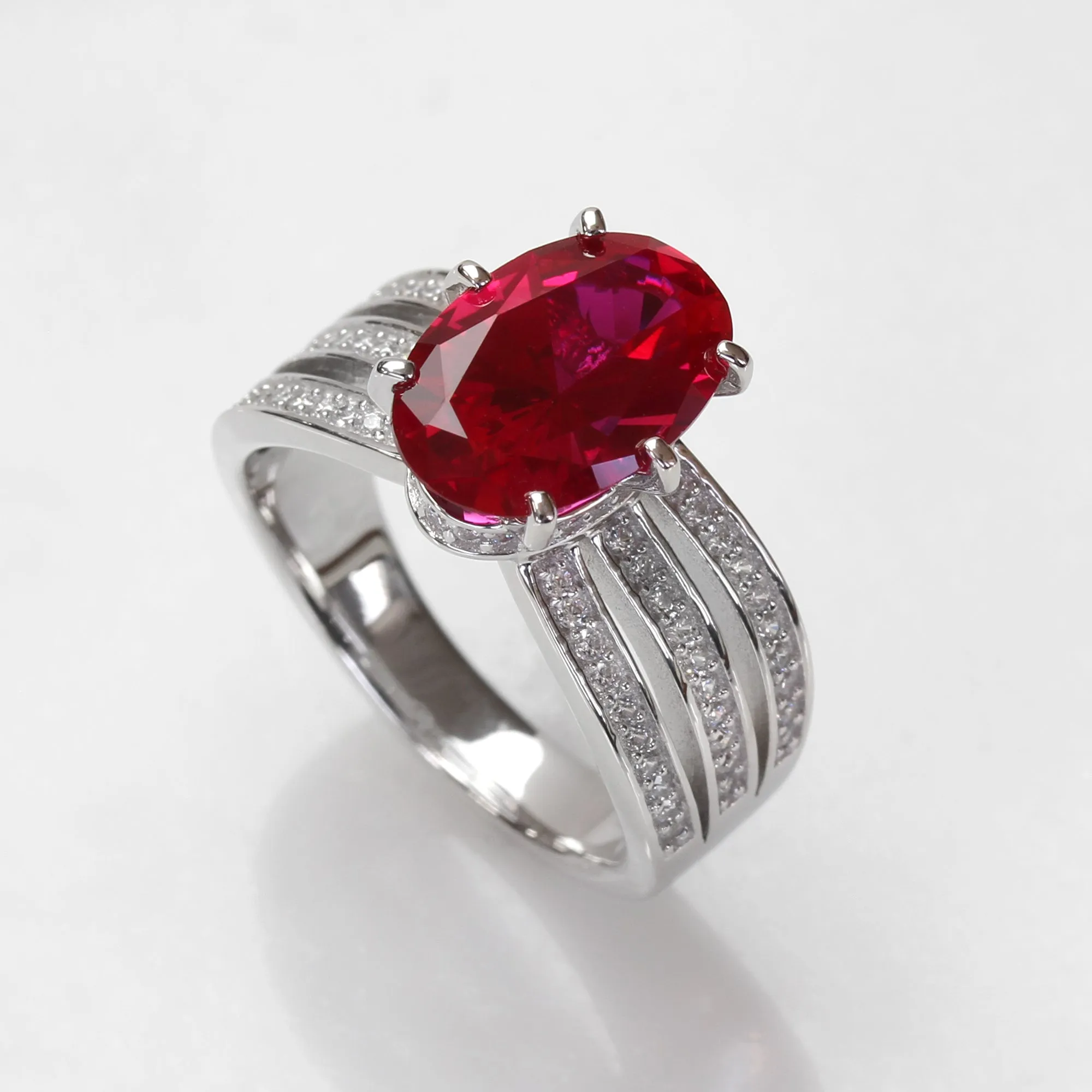 Imperial Ruby Crown Ring