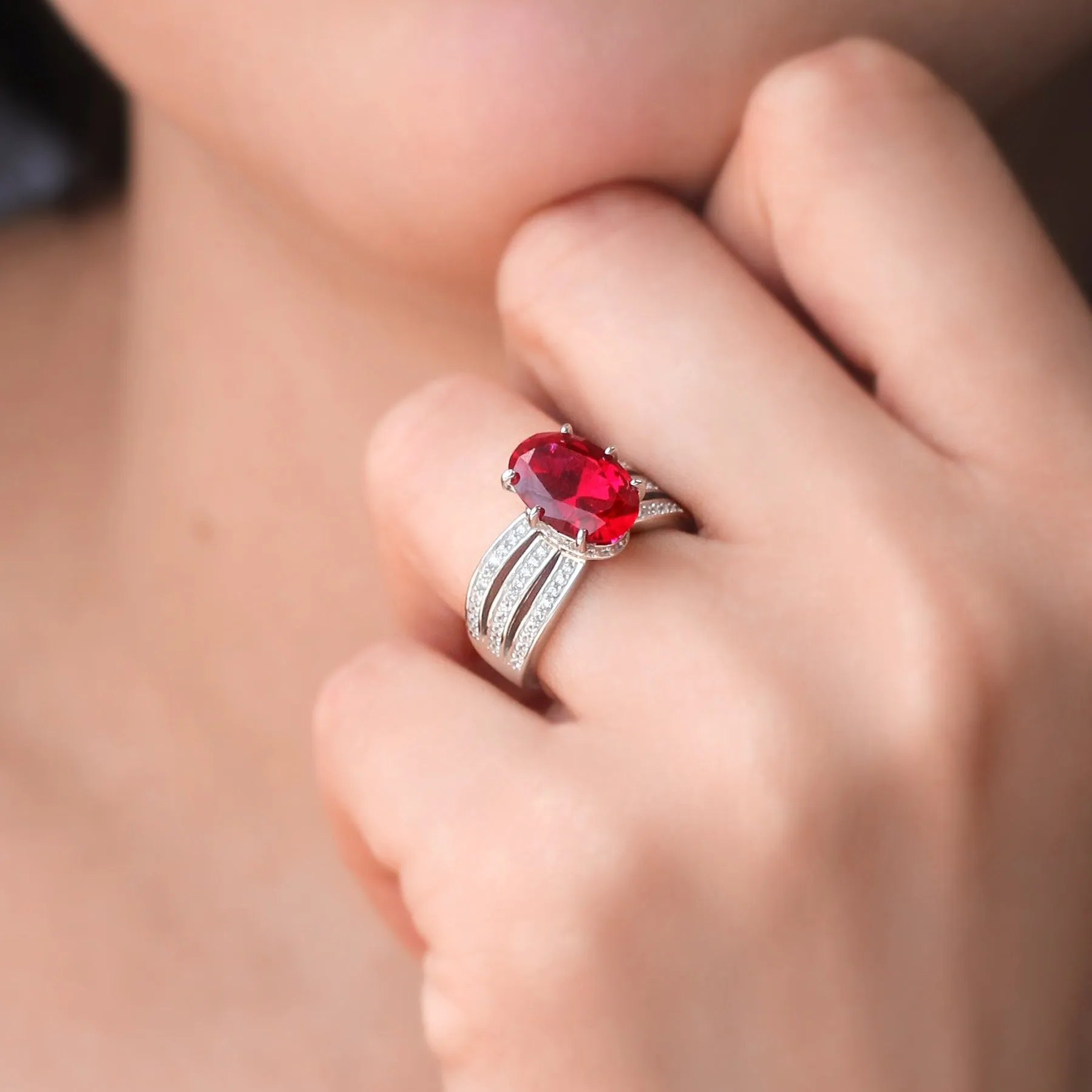 Imperial Ruby Crown Ring