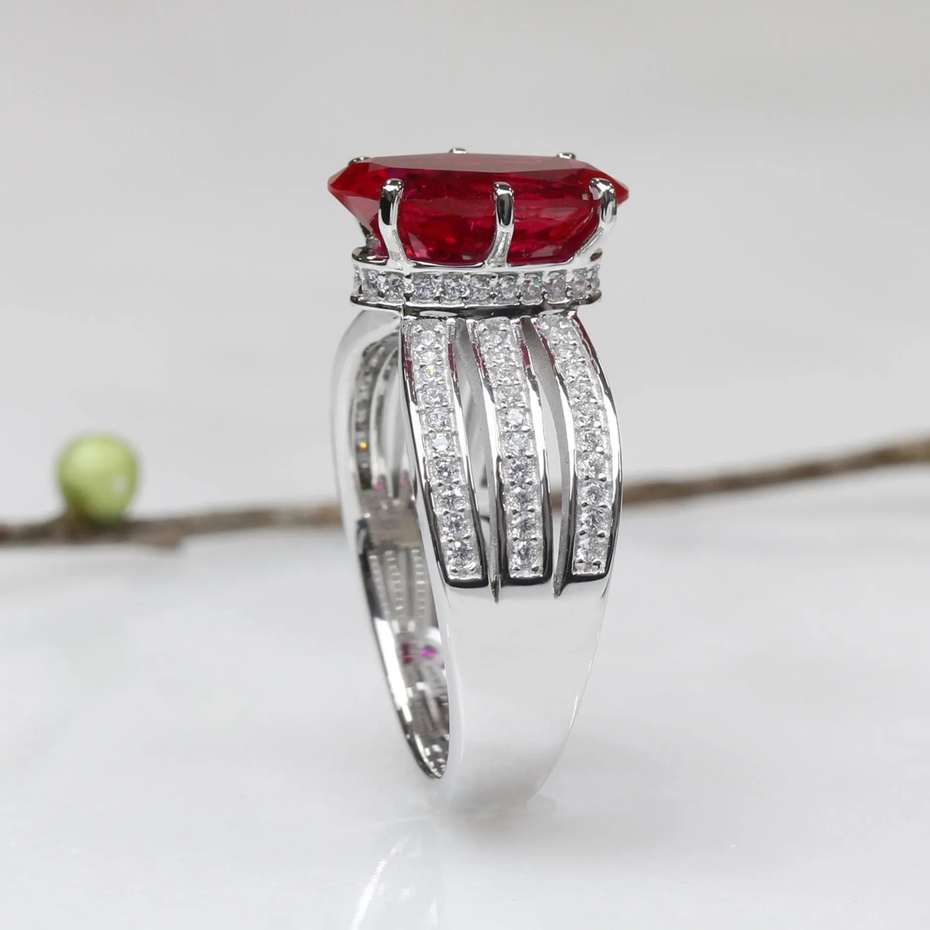 Imperial Ruby Crown Ring
