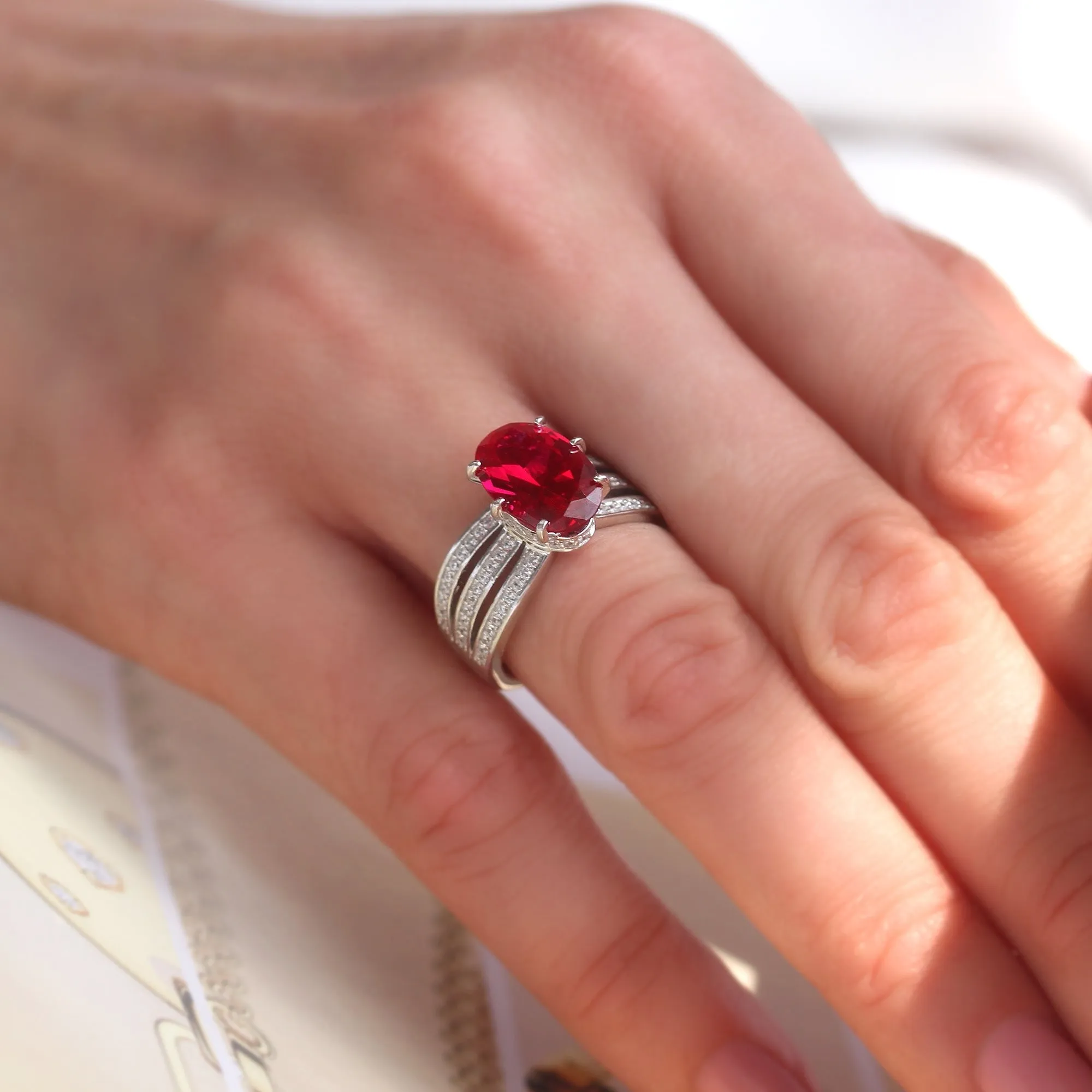 Imperial Ruby Crown Ring