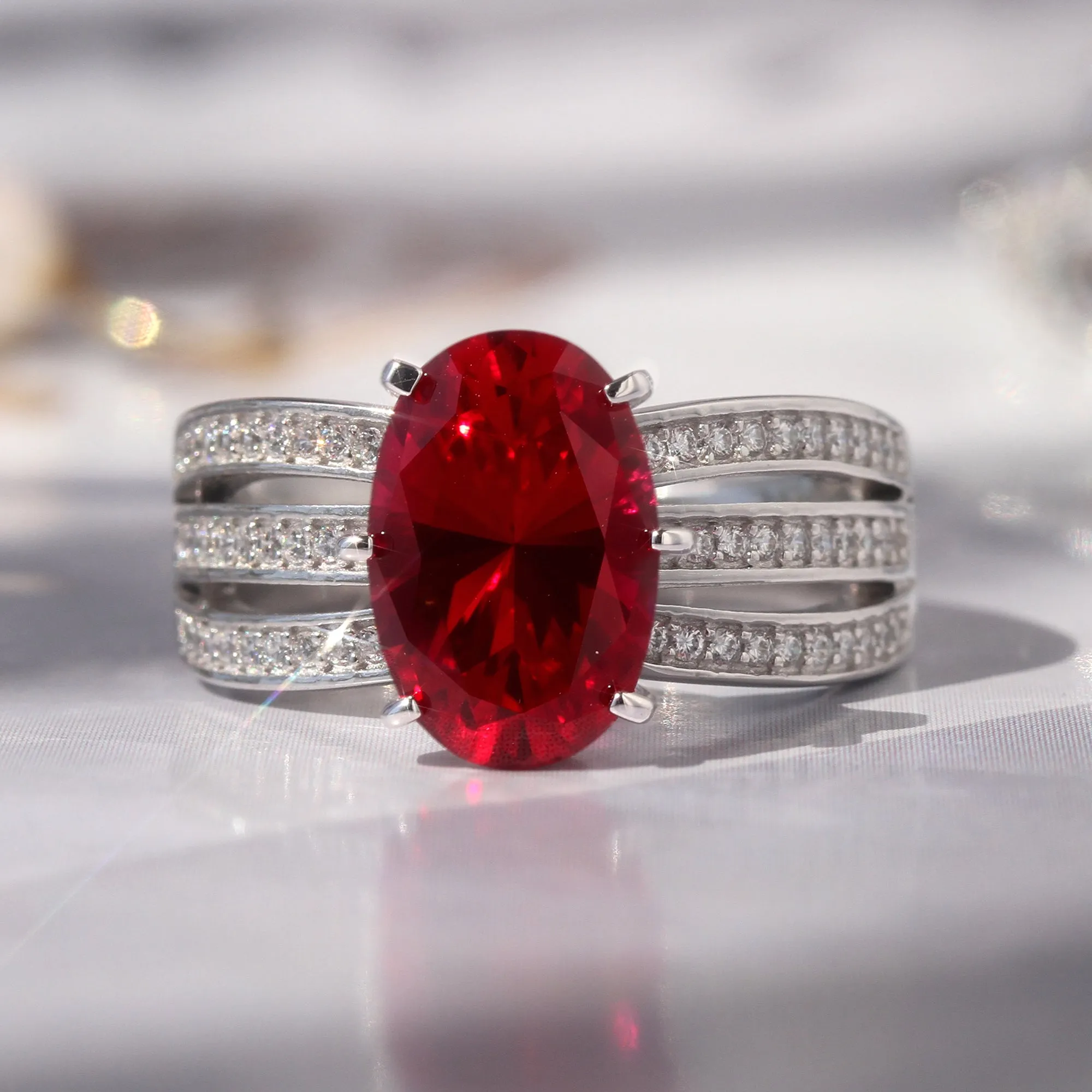 Imperial Ruby Crown Ring