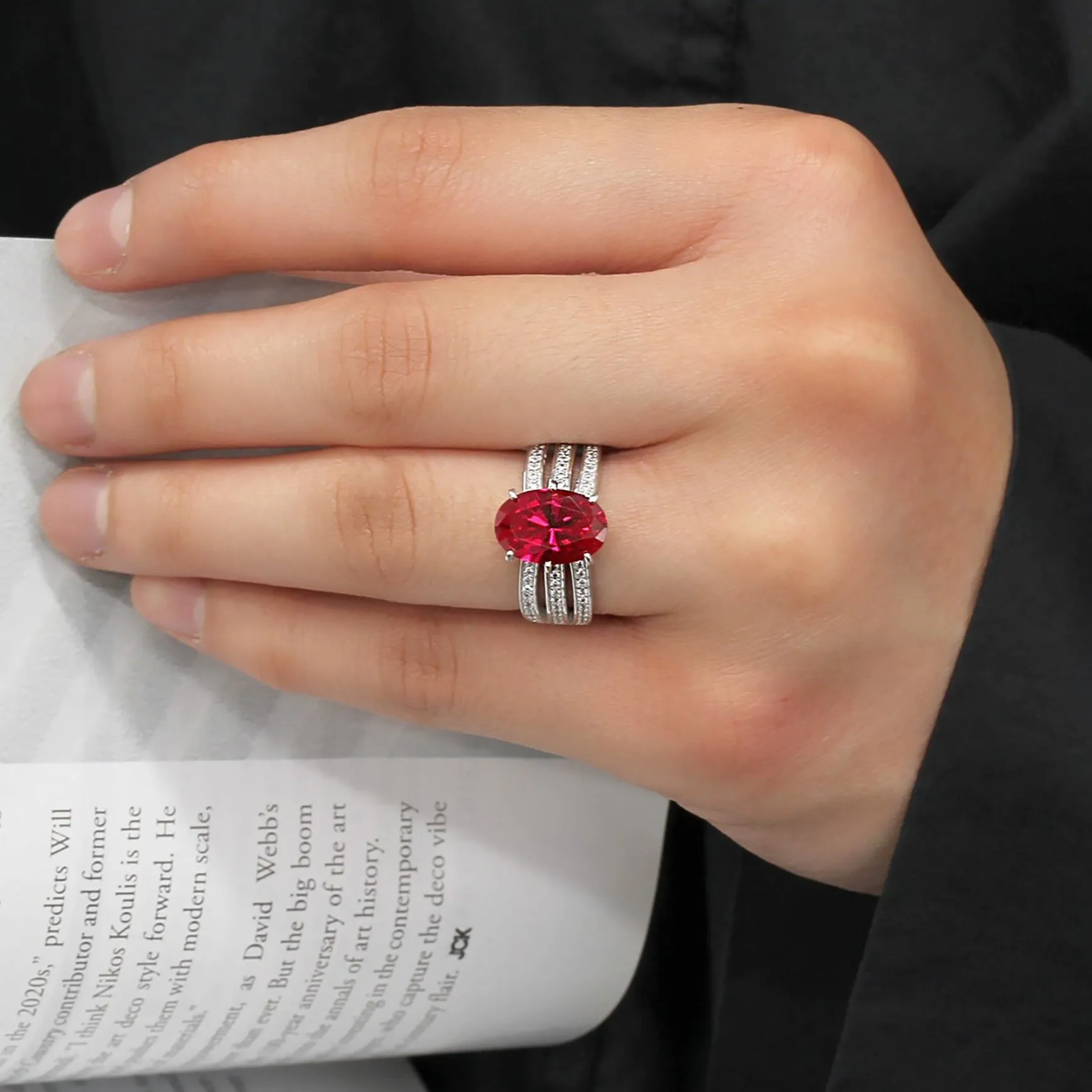 Imperial Ruby Crown Ring