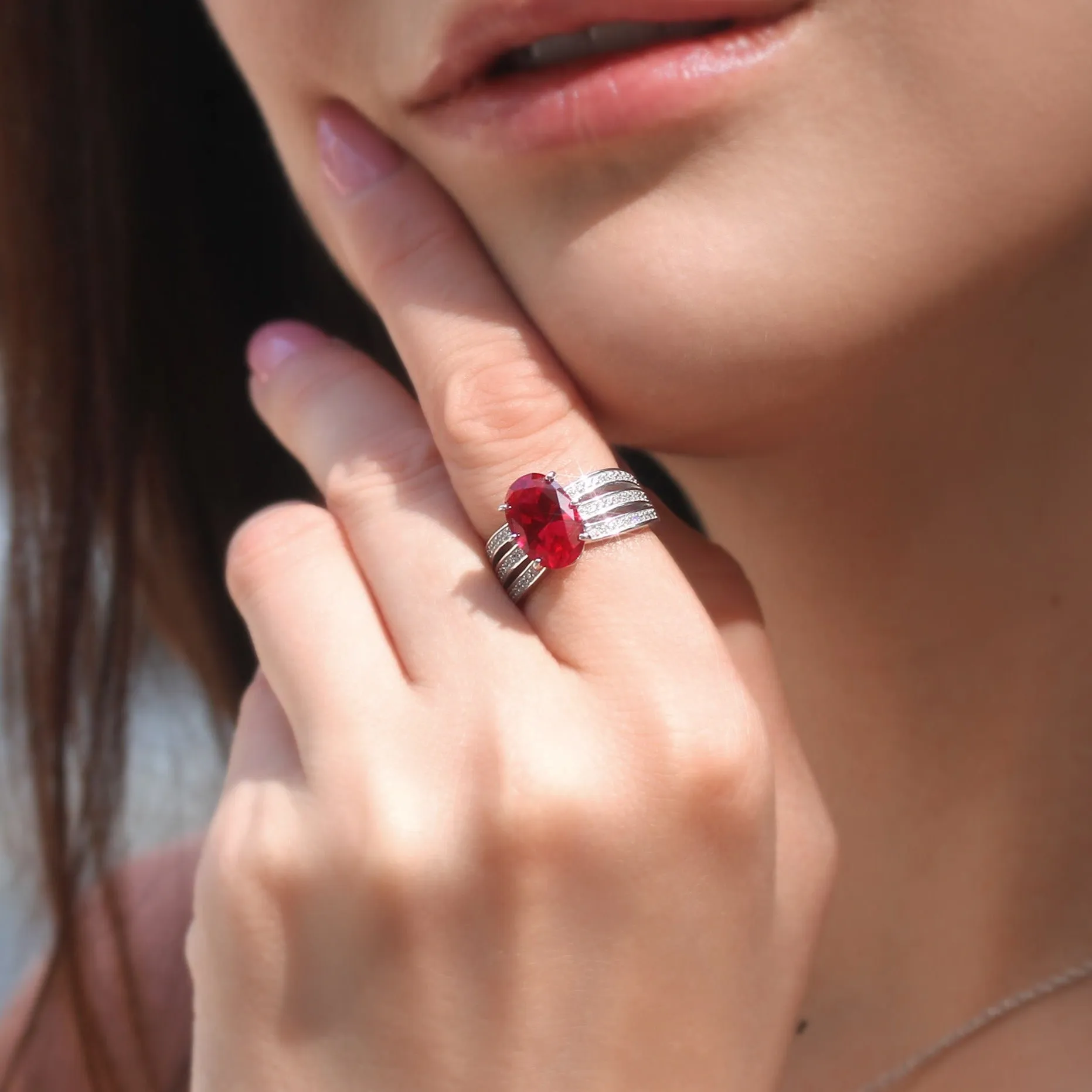 Imperial Ruby Crown Ring