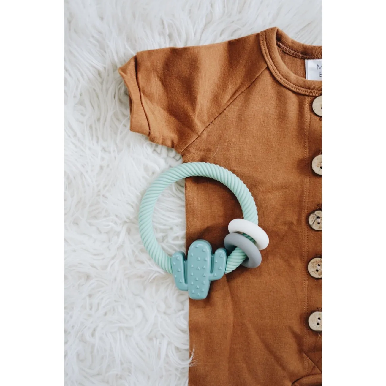 Itzy Ritzy Cactus Rattle with Teething Rings