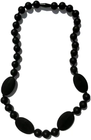 Jaden Silicone Teething Necklace - Midnight (Black)