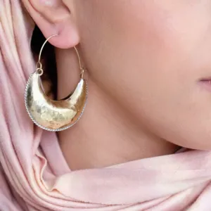 Kamah Crescent Hoop Earrings