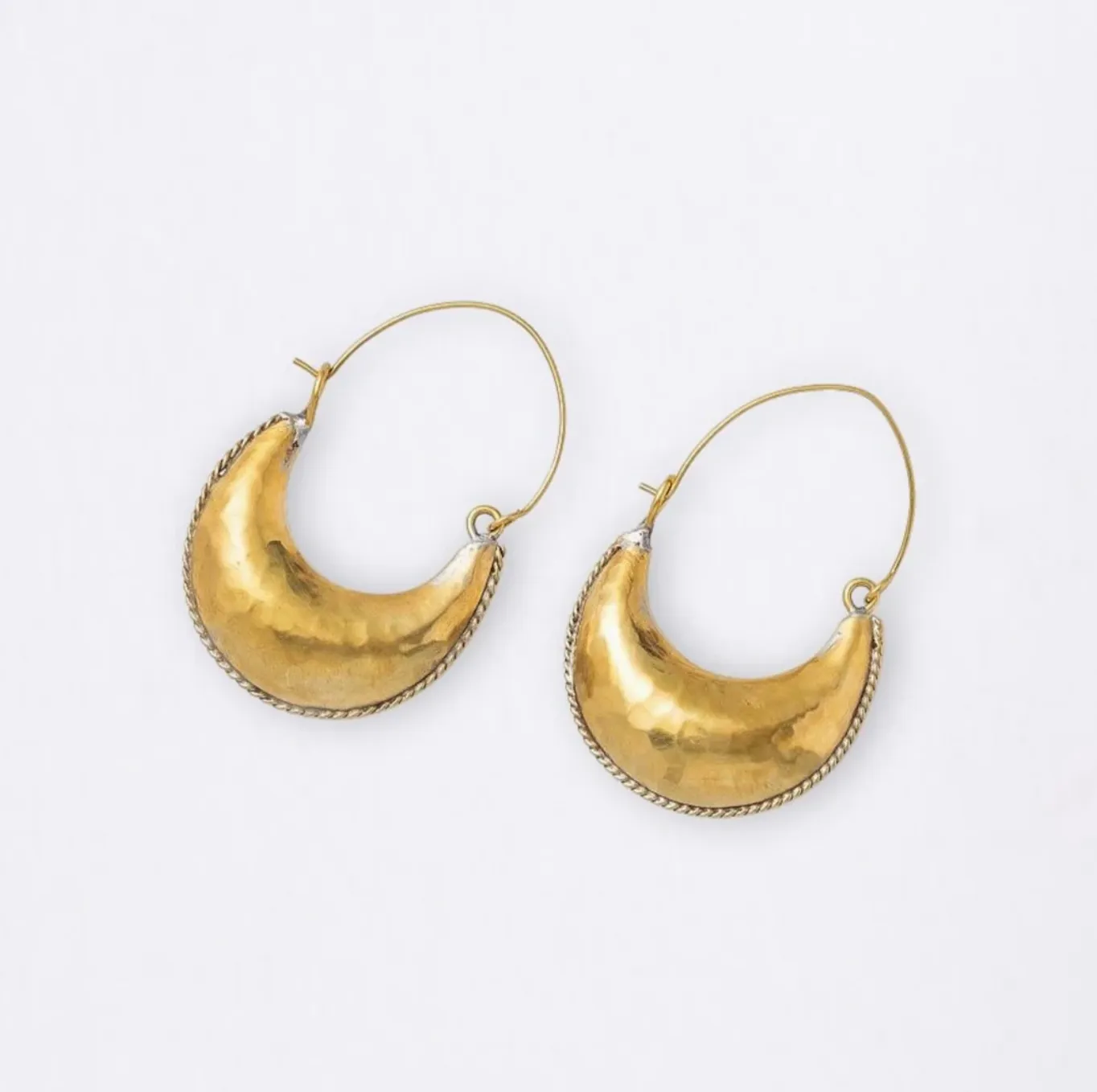 Kamah Crescent Hoop Earrings