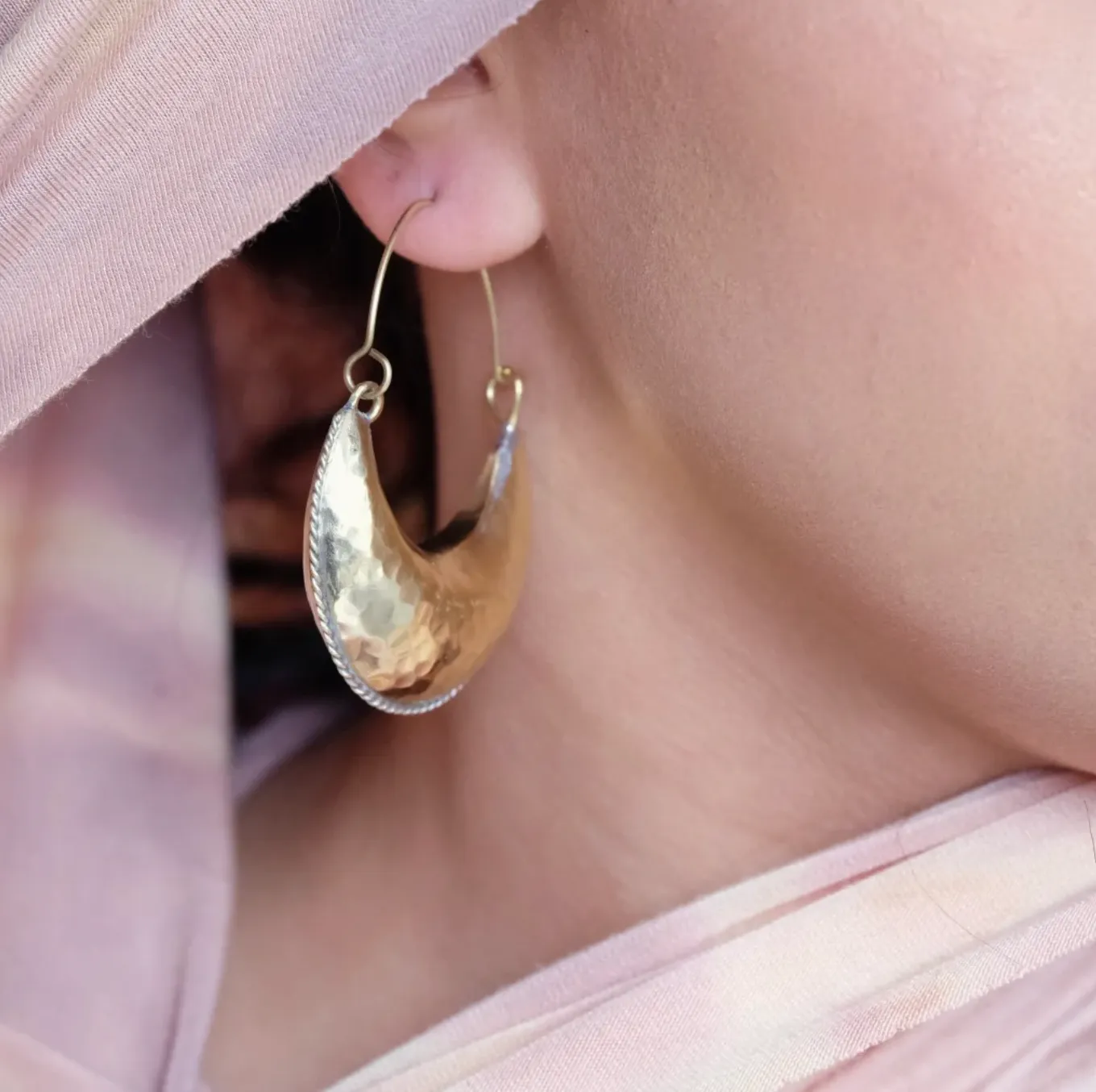 Kamah Crescent Hoop Earrings