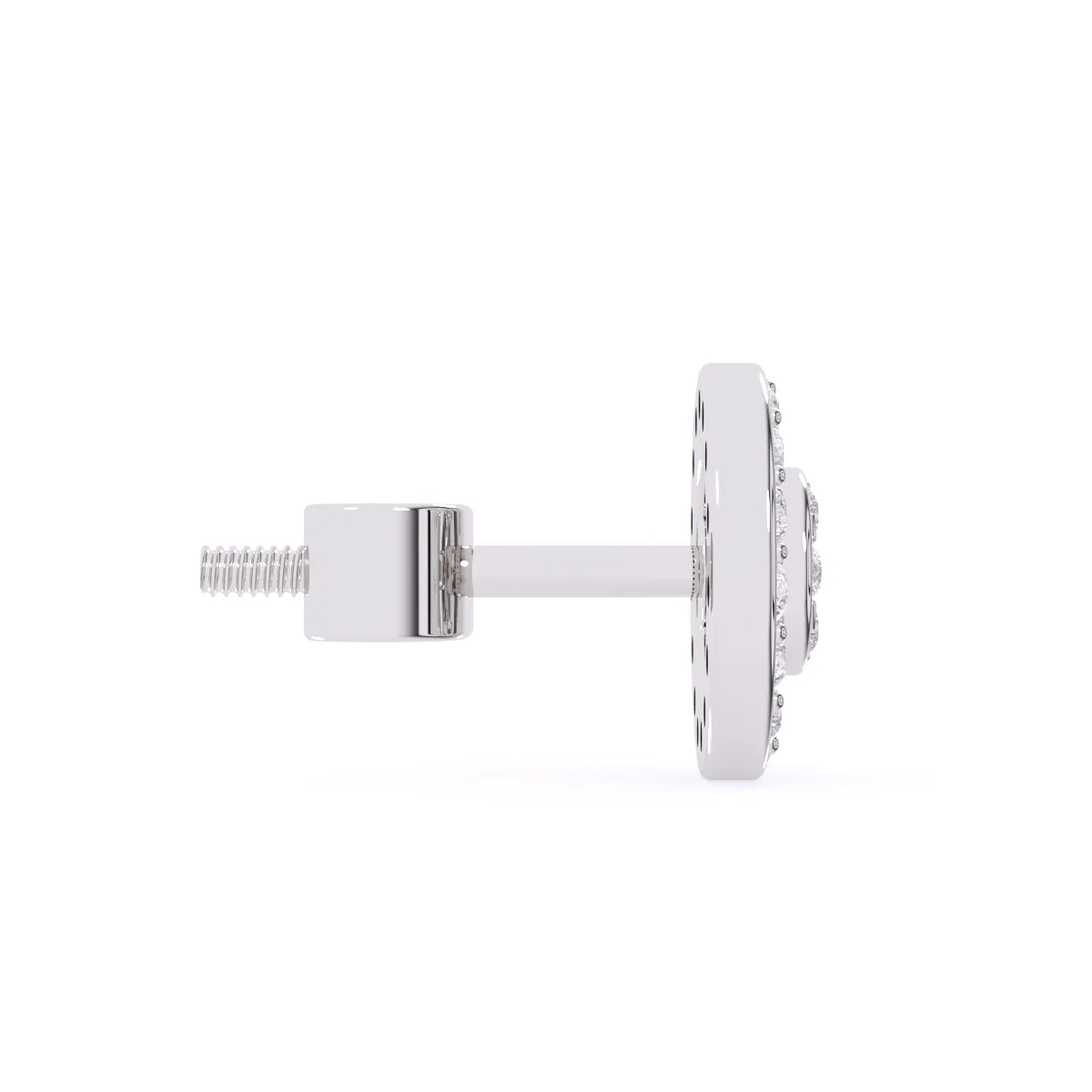 Lab Grown Diamond Cluster Halo Elegant Studs