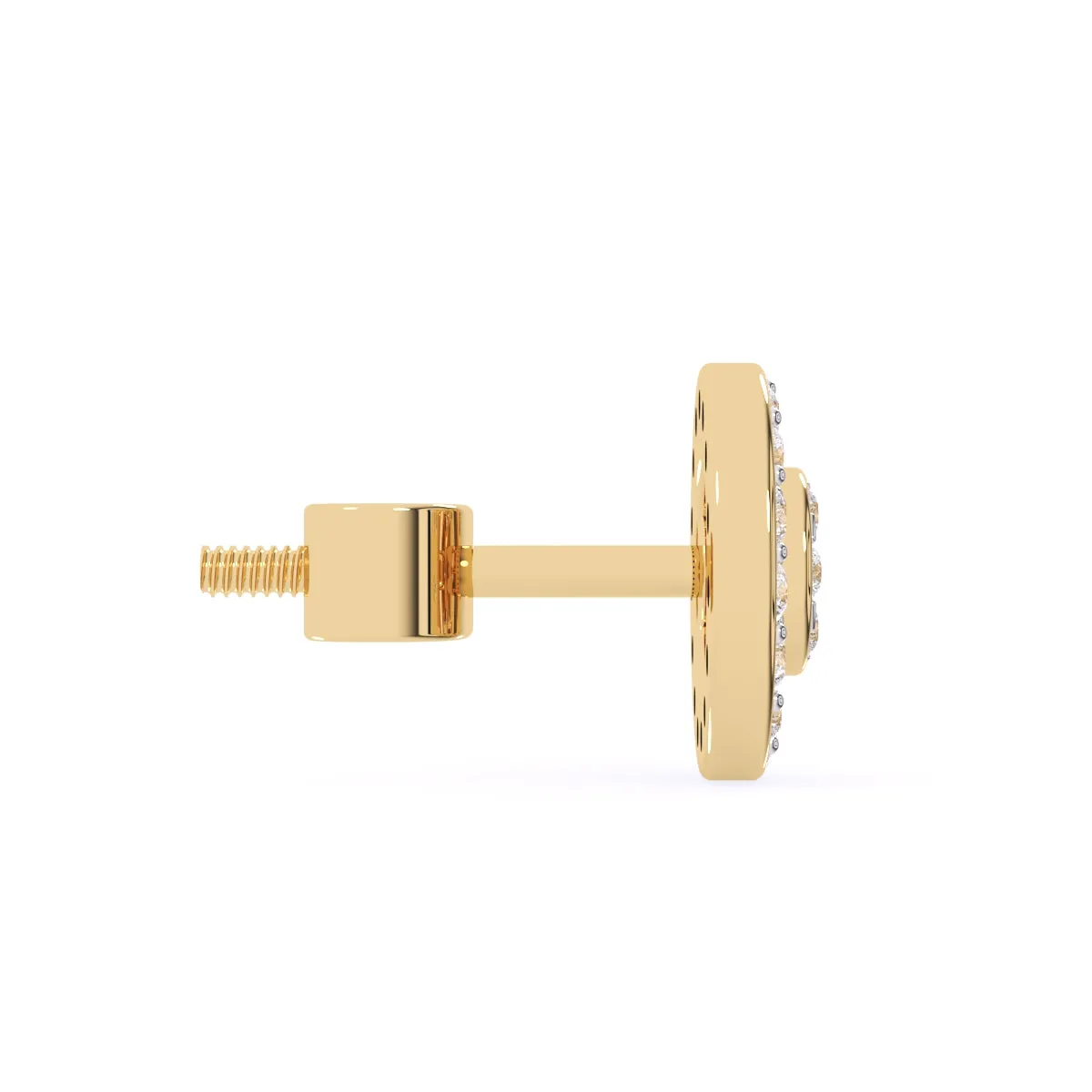 Lab Grown Diamond Cluster Halo Elegant Studs
