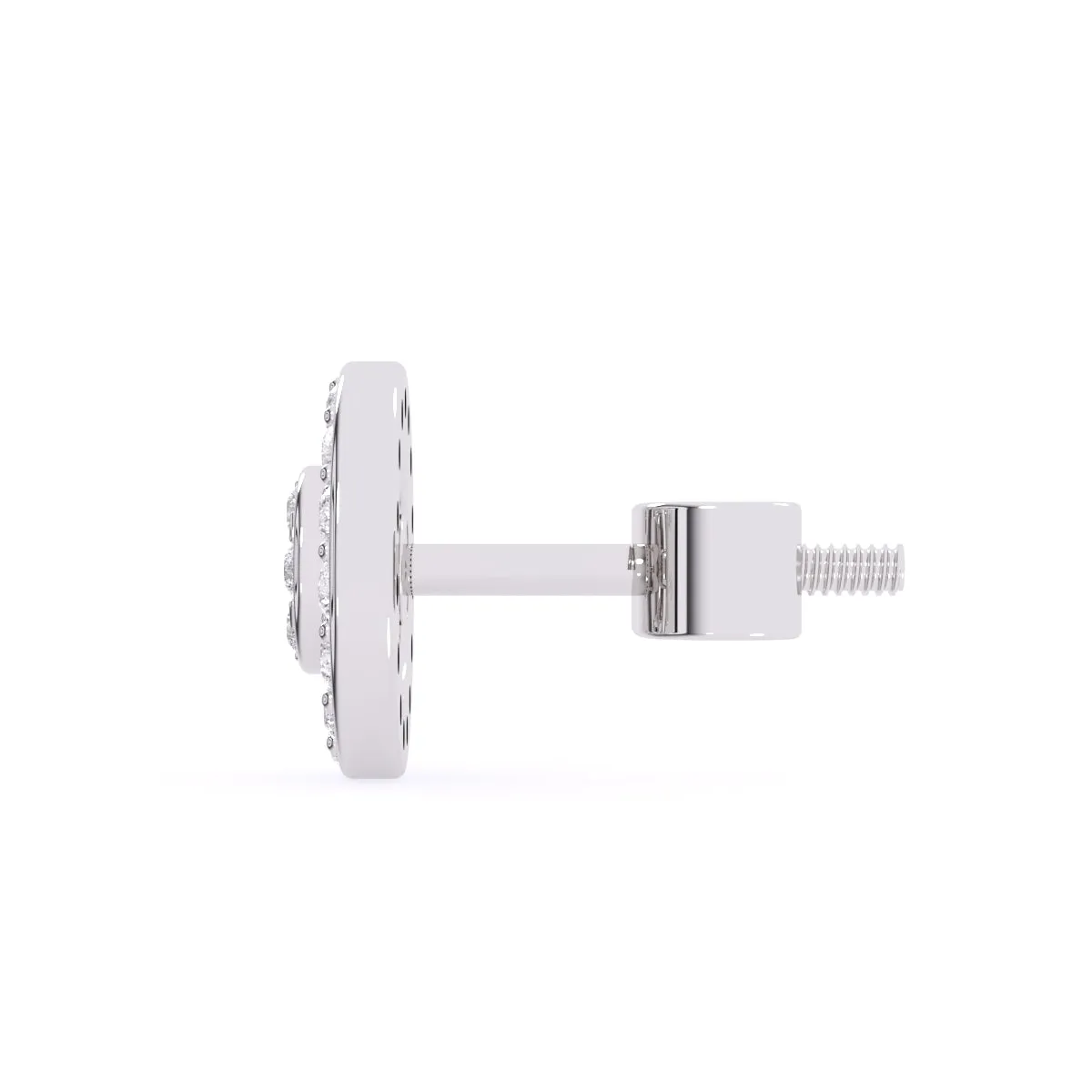 Lab Grown Diamond Cluster Halo Elegant Studs