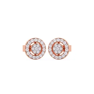 Lab Grown Diamond Cluster Halo Elegant Studs