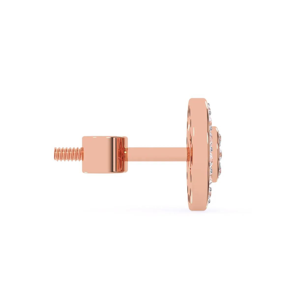 Lab Grown Diamond Cluster Halo Elegant Studs