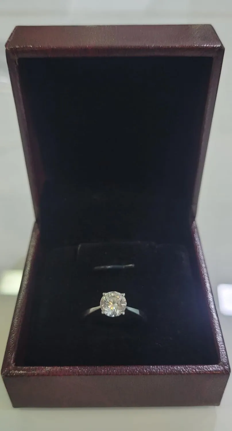 Lab Grown Diamond Engagement Ring For Women IGI Certified Ultra Premium Colorless Diamond D-E/VVS 14K Gold Wedding and Solitaire Ring 1 Ct & 2 carat Womens Jewelry