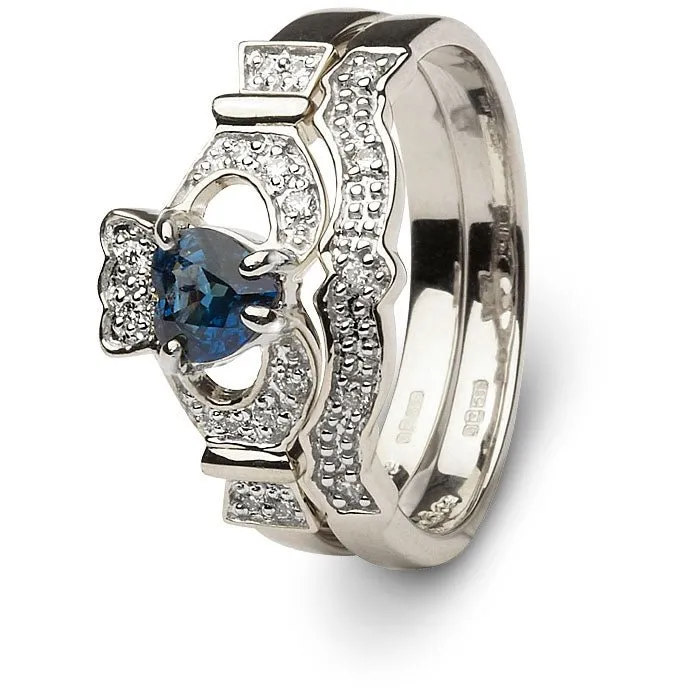 Ladies Claddagh Engagement Ring SL-14L68WSD