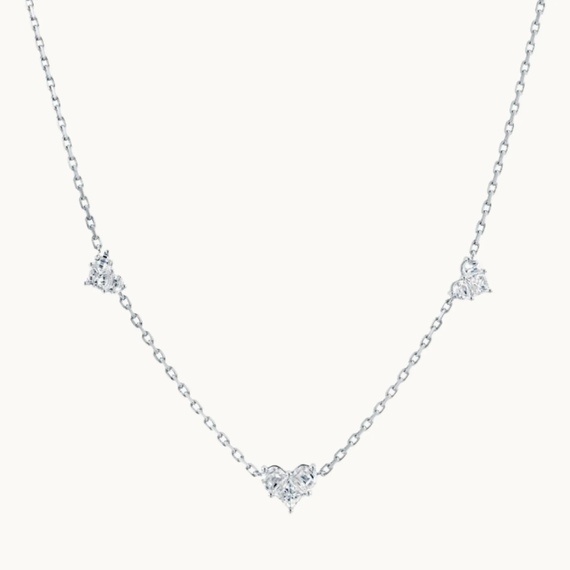 Lady Three Hearts Necklace